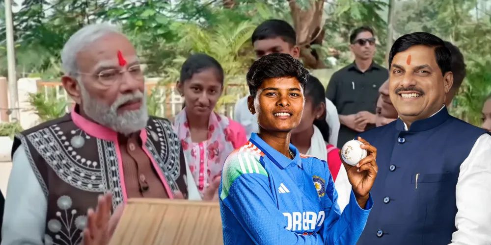 PM Modi, Kranti Gaud & Dr. Mohan yadav