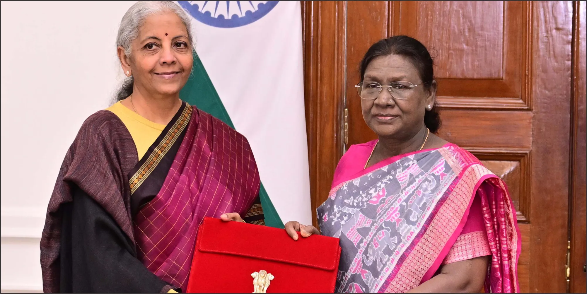 Sitharaman shows red 'digital bahi-khata'