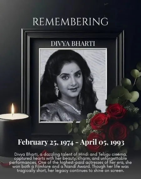 दिव्या भारती की पुण्यतिथि पर भावुक हुईं ममता कुलकर्णी, कहा-'वो 90 के दशक की चमकती सितारा थीं'