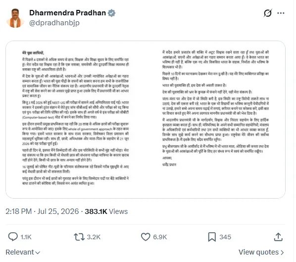 Dharmendra Tweet