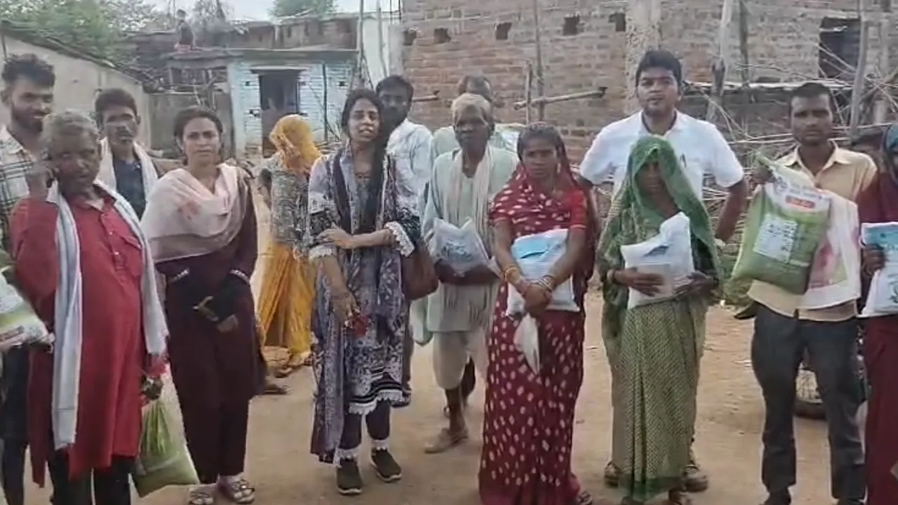 Homes of tribal farmers