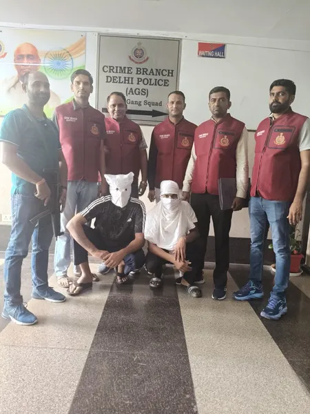 गोल्डी बराड़-लिपिन नेहरा गैंग के पकड़े गए दो गुर्गे, हथियार और जिंदा कारतूस बरामद