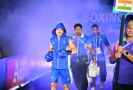 सीडब्ल्यूजी 2026: प्रीति ने डेबरा मिटेंजे को हराया, जादूमणि सिंह ने पाकिस्तानी बॉक्सर को चटाई धूल सीडब्ल्यूजी 2026: प्रीति ने डेबरा मिटेंजे को हराया, जादूमणि सिंह ने पाकिस्तानी बॉक्सर को चटाई धूल