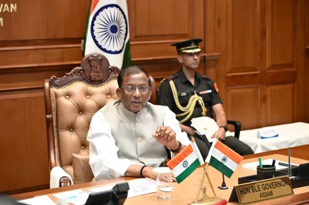 असम के राज्यपाल ने बाढ़ प्रभावित इलाकों का किया हवाई सर्वे, राहत शिविरों का लिया जायजा असम के राज्यपाल ने बाढ़ प्रभावित इलाकों का किया हवाई सर्वे, राहत शिविरों का लिया जायजा