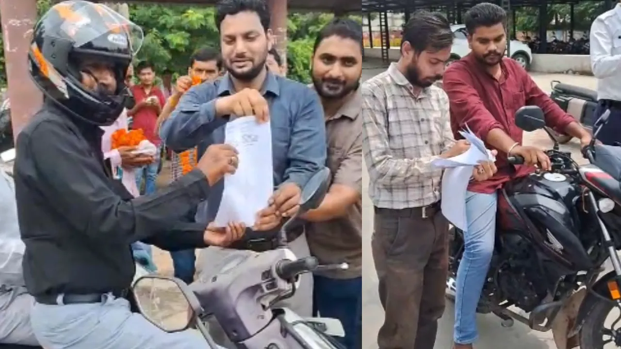 Without a helmet at the Collectorate Without a helmet at the Collectorate