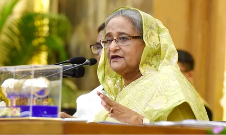 देश छोड़ने के बाद शेख हसीना का पहला लाइव संबोधन, कहा- 2024 का छात्र आंदोलन सुनियोजित राजनीतिक साजिश