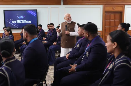 'आपने सिर्फ पदक ही नहीं जीते, बल्कि एक पीढ़ी तैयार की है', सीडब्ल्यूजी 2026 के मेडल विजेताओं से बोले पीएम मोदी