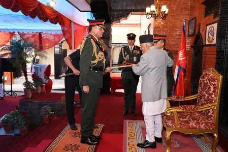नेपाल के राष्ट्रपति ने जनरल धीरज सेठ को प्रदान की नेपाली 'जनरल' की मानद रैंक