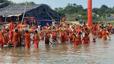 बिहार : कुमारसार नदी में उतरते ही कांवड़ियों की थकान होती है दूर, आस्था के सफर में प्रकृति का खूबसूरत संगम