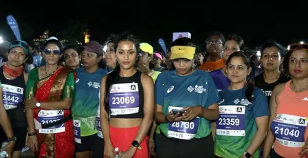 हैदराबाद मैराथन में 3,000 से ज्यादा धावकों ने लिया हिस्सा