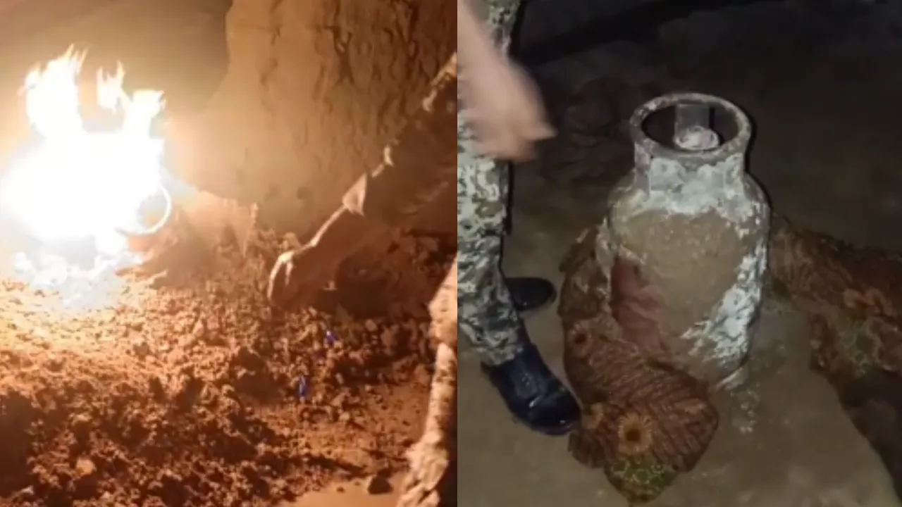 गैस सिलेंडर में लगी आग, डायल-112 के जवानों ने समय रहते टाला बड़ा हादसा