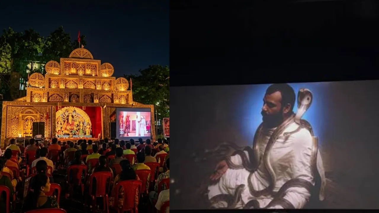 'हनुमान अंश' की स्क्रीनिंग देखने उमड़ी भीड़, फिल्म कलाकार सात्विक शर्मा भी पहुंचे