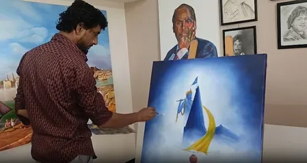 जन्माष्टमी पर गुजरात के मुस्लिम आर्टिस्ट ने बनाईं भगवान कृष्ण की अनोखी ऑयल पेंटिंग, बोले- 'द्वारका से है दिल का नाता' जन्माष्टमी पर गुजरात के मुस्लिम आर्टिस्ट ने बनाईं भगवान कृष्ण की अनोखी ऑयल पेंटिंग, बोले- 'द्वारका से है दिल का नाता'