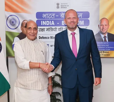 राजनाथ सिंह और बेल्जियम के रक्षा मंत्री की मुलाकात, रक्षा सहयोग बढ़ाने को किया समझौता
