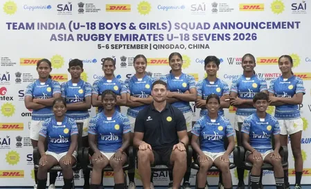 एशिया रग्बी एमिरेट्स अंडर-18 सेवेन्स 2026: चीन के चिंगदाओ में होने वाले इवेंट के लिए भारतीय पुरुष और महिला टीम की घोषणा