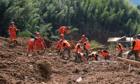 पूर्वी चीन के जियांग्शी में भूस्खलन ने मचाई तबाही, प्रभावित गांव में 12 लोगों की मौत की हुई पुष्टि