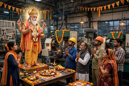 विश्वकर्मा जयंती 2026: विश्वकर्मा पूजा पर क्यों होती है मशीनों और औजारों की पूजा? जानिए धार्मिक महत्व विश्वकर्मा जयंती 2026: विश्वकर्मा पूजा पर क्यों होती है मशीनों और औजारों की पूजा? जानिए धार्मिक महत्व
