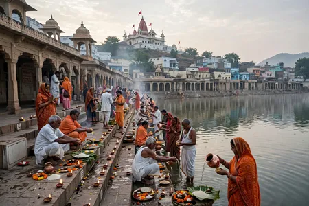 ब्रह्मा का एक मात्र मंदिर, पुष्कर सरोवर पितरों के मोक्ष का स्थान, जहां भगवान राम ने पिता दशरथ का किया था श्राद्ध