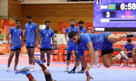 एशियन गेम्स: भारतीय पुरुष कबड्डी टीम ने थाईलैंड को हराकर फाइनल में जगह बनाई
