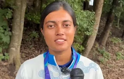 एशियन गेम्स: 'यह मेरे पिता का सपना था', गोल्ड मेडल जीतने के बाद बोलीं आर्चर चिकिथा तनिपार्थी