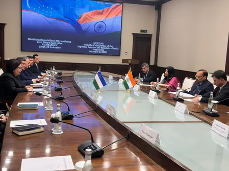 भारत और उज्बेकिस्तान ने न्यायिक सहयोग, एआई और डिजिटल तकनीक पर की चर्चा