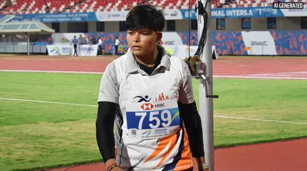 अनुष्का यादव ने हैमर थ्रो मीट रिकॉर्ड बेहतर किया; इलांगोवन ने पोल वॉल्ट में जीता गोल्ड