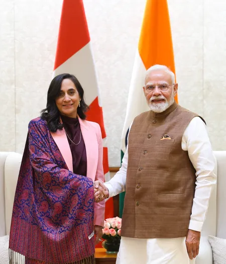 पीएम मोदी और कनाडा की विदेश मंत्री अनीता आनंद की मुलाकात, दोनों देशों के संबंधों को मजबूत करने पर हुई बातचीत