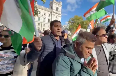 'कन्फ्यूज्ड जनता पार्टी': लंदन में भारतीय प्रवासियों ने सीजेपी प्रदर्शनकारियों की आलोचना की