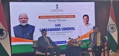 दक्षिण कोरिया के साथ साझेदारी के जरिए भारत की नजर वैश्विक जहाज निर्माण पर : सर्बानंद सोनोवाल