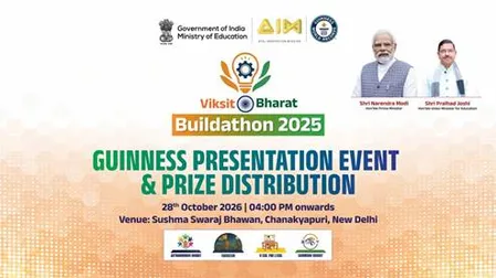 विकसित भारत बिल्डाथॉन ने बनाया विश्व रिकॉर्ड, 2.87 लाख से अधिक परियोजनाएं शामिल