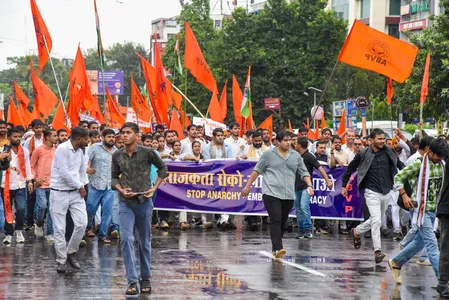 लोकतंत्र बचाओ मार्च: पटना में अखिल भारतीय विद्यार्थी परिषद छात्रों का प्रदर्शन