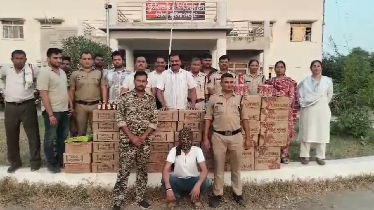 अवैध शराब का बड़ा जखीरा बरामद, 45 पेटियां जब्त