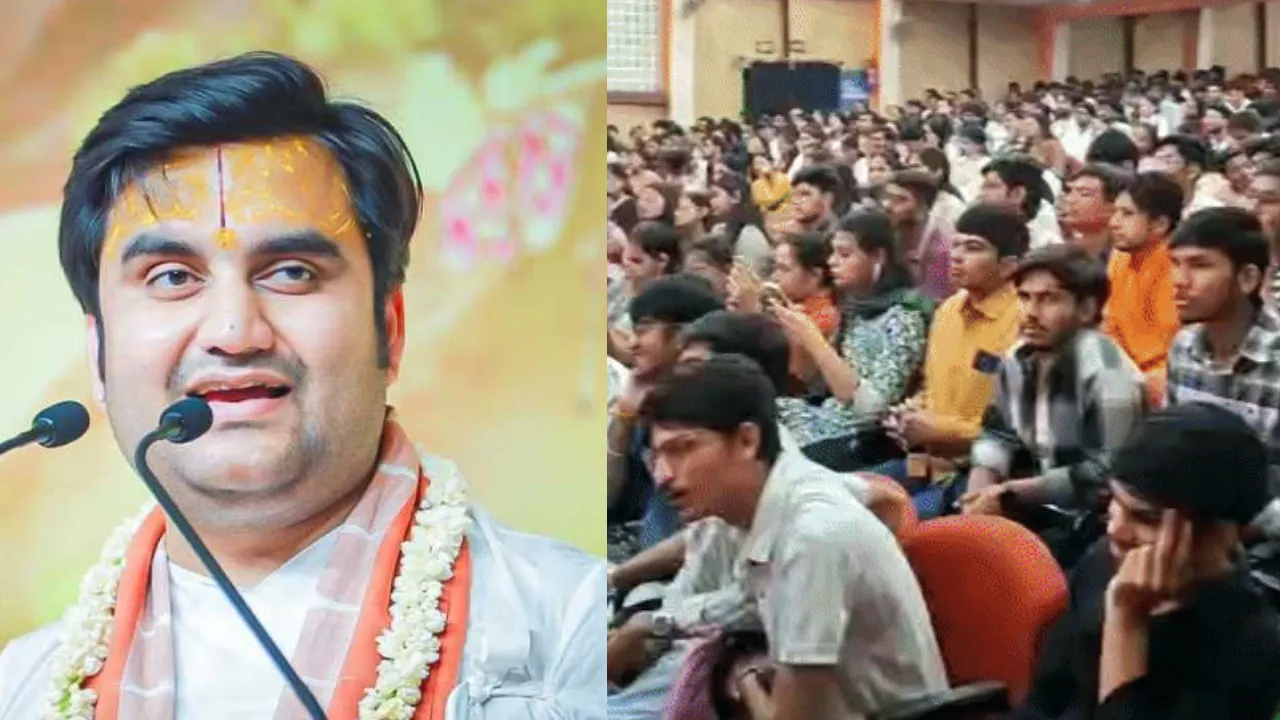 इंदौर के DAVV में कथावाचक इंद्रेश उपाध्याय की Gen-Z चर्चा: अब जातियों की नहीं, Gen-Z और Gen-Alpha की लड़ाई है