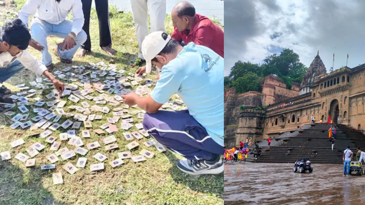 महेश्वर में नर्मदा किनारे मिले इंदौर के 343 वोटर कार्ड: चुनाव आयोग और प्रशासन पर उठाए सवाल