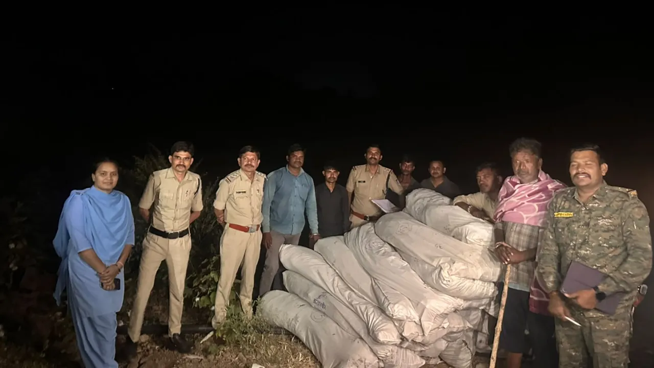 जिले में पुलिस की बड़ी कार्रवाई, 43 लाख रुपए के गांजे के साथ एक गिरफ्तार