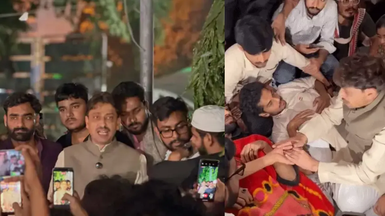 जामिया यूनिवर्सिटी में दीवार फांदकर घुसे सांसद इमरान मसूद: भूख हड़ताल पर बैठे छात्रों से की मुलाकात, पुलिस ने लिया हिरासत में