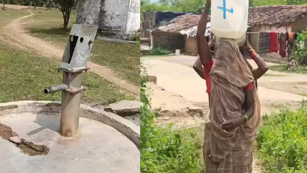 नल-जल योजना बनी दिखावा, नदी-कुएं पर निर्भर ग्रामीण